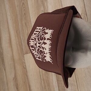 FORT WORTH TEXAS Dark Brown Mohrs Trucker Mesh‎ Vintage Snapback Hat Cap